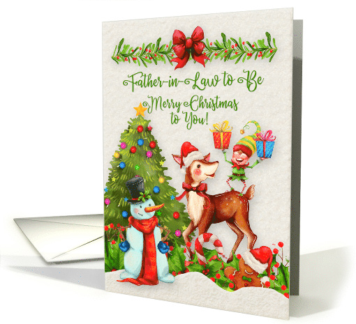 Merry Christmas to Father-in-Law to Be Christmas Scene... (1485770)