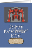 Happy Doctors’ Day X-Ray and Bandage card