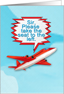 Congratulations Commercial Airline Caption Promotion to Left Seat card