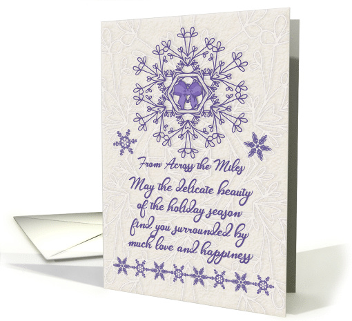 Merry Christmas From Across the Miles Delicate Ultra... (1543272)