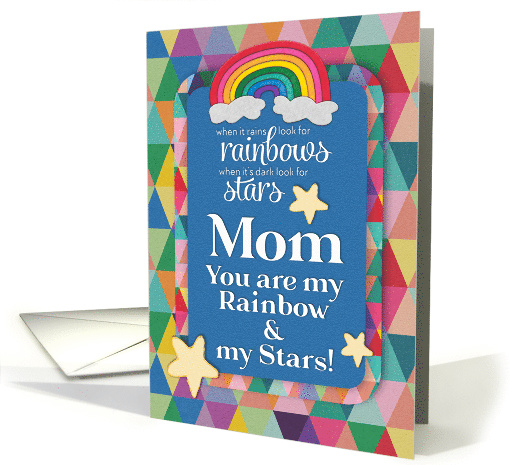 Happy Mother's Day to Lesbian Mother Rainbow and Stars card (1561784)