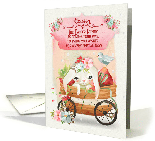 Happy Easter to Cousin Bunny in a Wagon card (1564764)