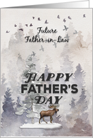 Happy Father’s Day to Future Father in Law Woodland Scene card