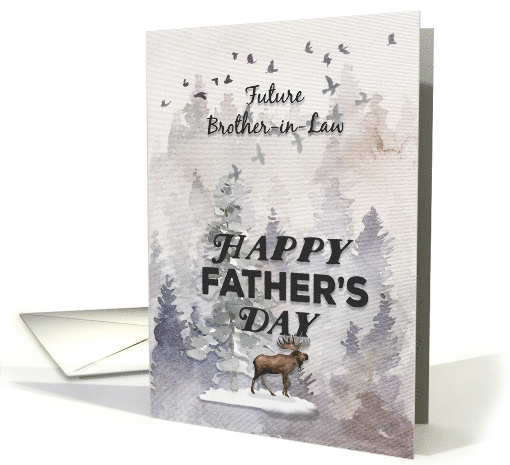Happy Father's Day to Future Brother in Law Woodland Scene card