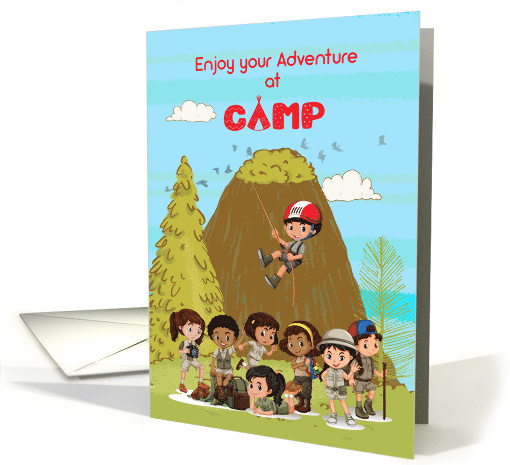 Thinking of you at Summer Camp Kids Having Fun card (1570550)
