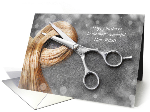 Happy Birthday to Wonderful Hair Stylist card (1571046)