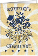 Congratulations Graduate to Granddaughter Whimsical Word Art card