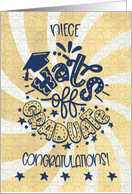 Congratulations Graduate to Niece Whimsical Word Art card