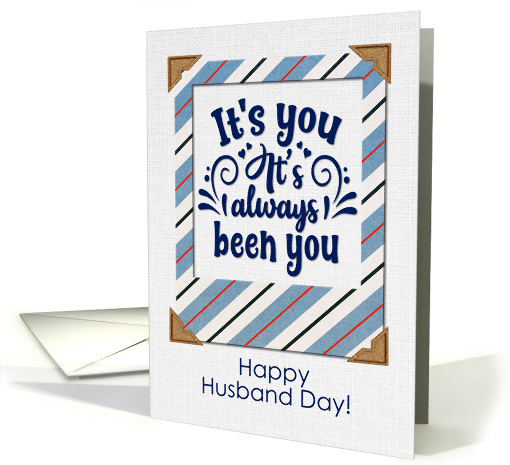 Happy Husband Day Loving Word Art Scrapbook Style card (1576484)