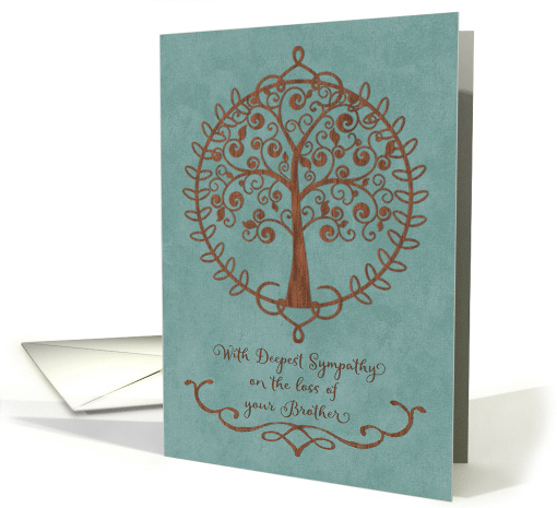 Sympathy for Loss of Brother Beautiful Tree of Life card (1578774)