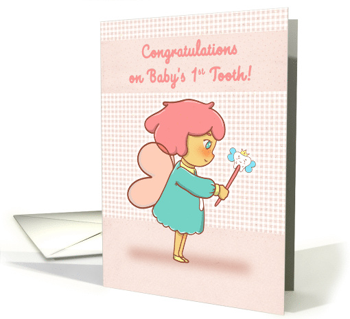 Congratulations on Baby's First Tooth Little Fairy Girl... (1600274)