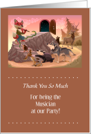 Thank You For Being Party Musician Guests Wild About You card