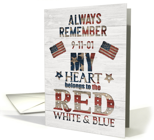 Patriot Day Always Remember Patriotic Word Art with... (1606650)