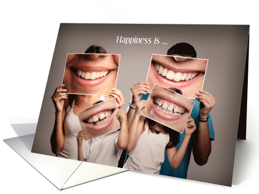 Dental Appointment Reminder with Big Funny Smiles card (1612086)
