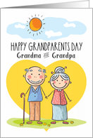 Happy Grandparents Day to Grandma and Grandpa Sunny Day Scene card
