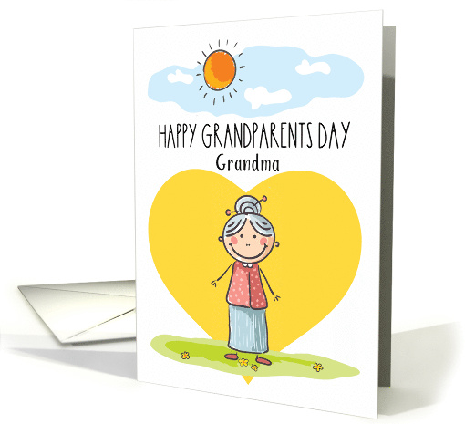 Happy Grandparents Day to Grandma with Sunny Day Scene card (1632738)