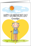 Happy Grandparents Day to Grandpa with Sunny Day Scene card