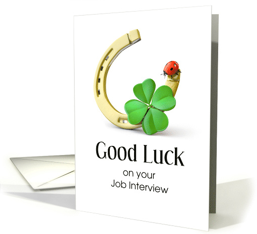 Good Luck for Job Interview Good Luck Charms card (1679320)