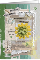Step Daughter Graduation Congratulations Mixed Media Word Art card