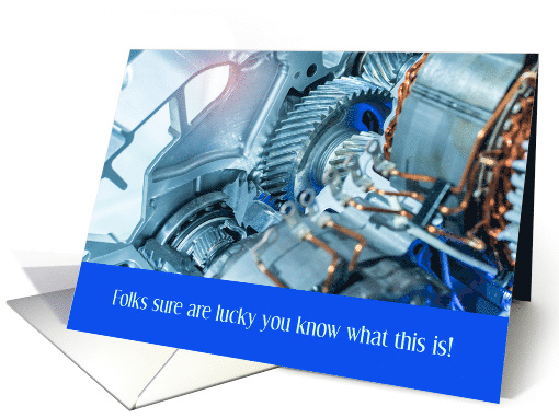 Automotive Technician Congratulations with Car Engine card (1689466)