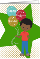 Grandpa Happy Grandparents Day African American Boy card