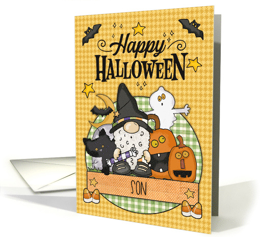 Son Happy Halloween Gnome and Friends card (1695750)