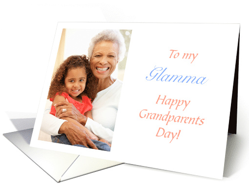 Glamma Happy Grandparents Day Modern Grandmother card (1696164)