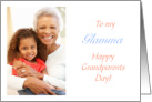 Glamma Happy Grandparents Day Modern Grandmother card