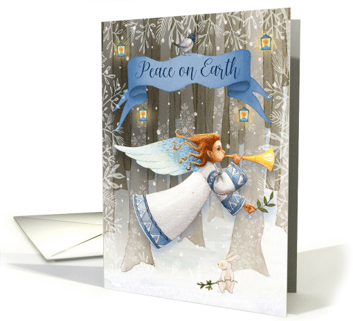 Christmas Peace on Earth Beautiful Angel card (1709322)
