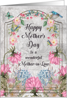 Mother in Law Mother’s Day Beautiful and Colorful Flower Garden card