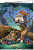 House Anniversary Greetings from Real Estate Business or Friends card