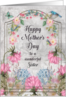 Sister Mother’s Day Beautiful and Colorful Flower Garden card
