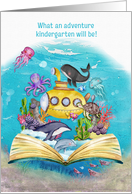Kindergarten Back to School Whimsical Ocean Scene card