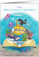 Niece 4th Grade Back to School Whimsical Ocean Scene card