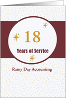 Employee Anniversary Custom Years of Service Custom Business Name card