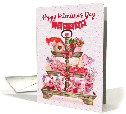 Happy Valentine's Day Assortment of Valentine and Love Goodies card