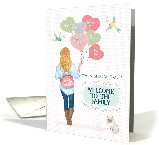Tween Girl Adoption Welcome to the Family Tween Girl card (1763698)