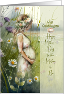 Great Granddaughter Mother to Be Mother’s Day Pregnant Woman card