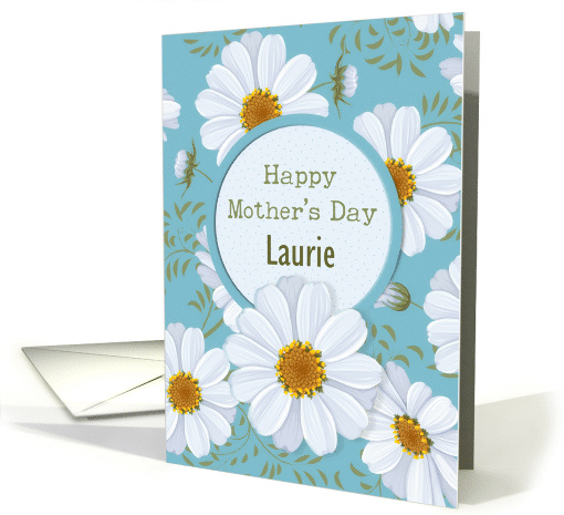 Mother's Day Custom Name Bright and Bold Daisies card (1766178)