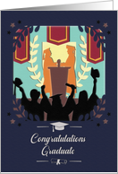 Graduation Congratulations Cheering Graduates at Graduation card