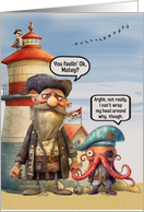 Get Well Wishes with Funny Pirates card
