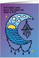 To Favorite Camper Thinking of You at Summer Camp Dreamcatcher card