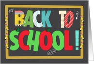 Back to School Fun School Patterns card