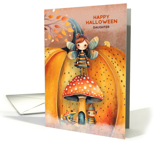 Daughter Halloween Little Fairy with Friends card (1800868)
