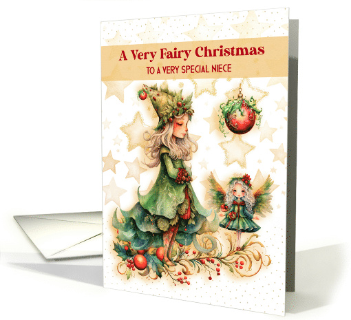 Niece Fairy Christmas Greetings card (1809972)