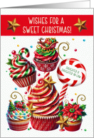Daughter and Daughter in Law Sweet Christmas Cupcakes card