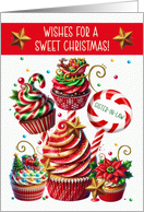 Sister in Law Christmas Sweet Christmas Cupcakes card