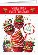 Employee Christmas Sweet Christmas Cupcakes card
