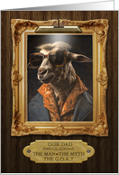OUR Dad Father’s Day Dad the GOAT Museum Painting Look card