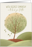 Loss of Mother Sympathy Lone Tree on a Hill card